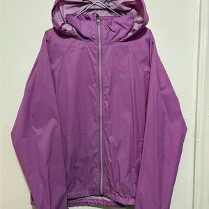 Columbia Purple Raincoat Lightweight Water-Resistant